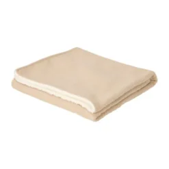 Little Dutch Wiegdeken Gebreid/Fleece - Pure - 70 x 100 cm - Soft Beige