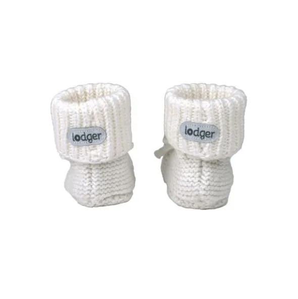 Lodger Knit Slofjes - 0-6 mnd - Cloud Dancer