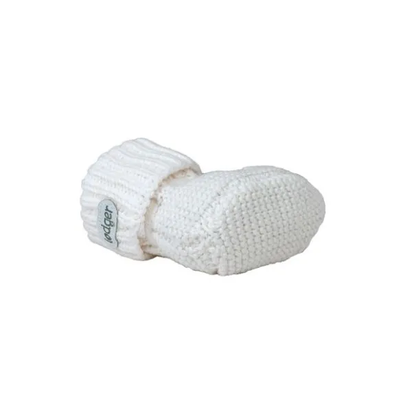 Lodger Knit Slofjes - 0-6 mnd - Cloud Dancer