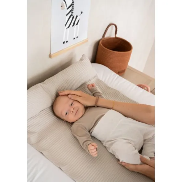 Loop Comfy Hoes voor Waskussen - Waffelpiqué - Seashell - 85x75 cm