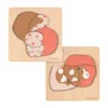 Lässig Houten Puzzel Set - Little Mateys - Kat/Cavia - FSC Hout
