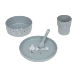 Lässig Tiny Farmer Sheep / Goose Dinerset Blue