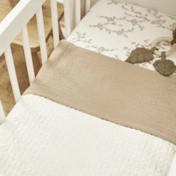 Meyco Baby Waffle Wiegdeken - 75 x 100 cm - Nature