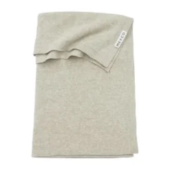 Meyco Knit Basic Ledikantdeken Sand Melange 100 x 150 cm