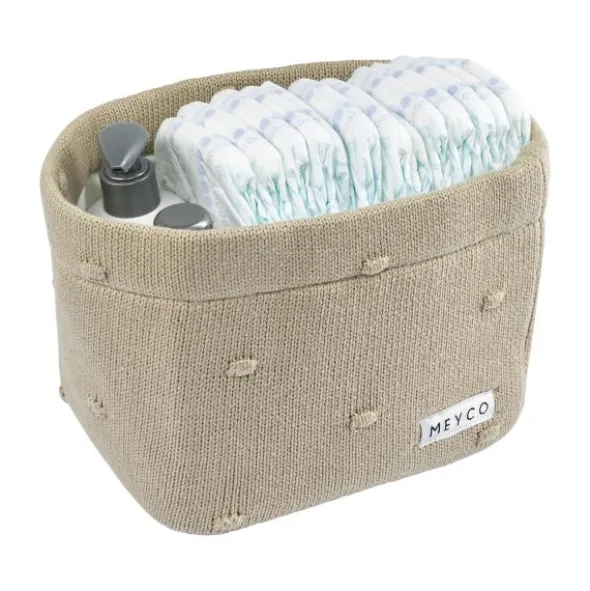 Meyco Mini Knots Commodemandje Medium Sand