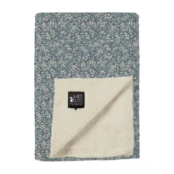 Mies & Co Soft Vintage Flower Wiegdeken Blue 70 x 100 cm