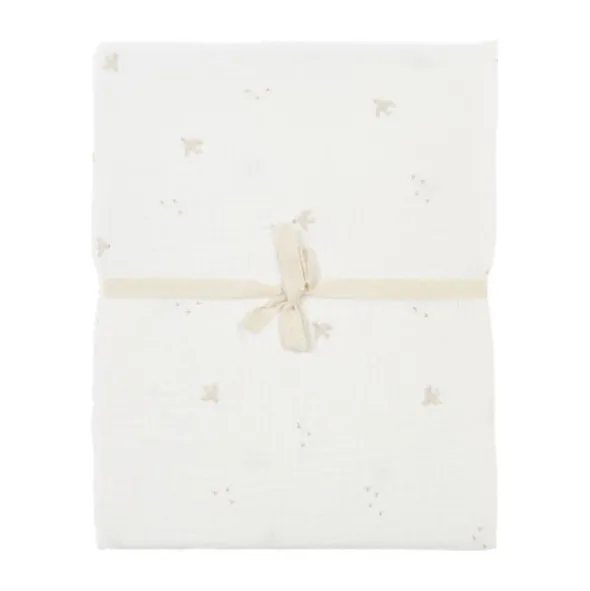 Nanami Bird Wieglaken - 75 x 120 cm - Off White
