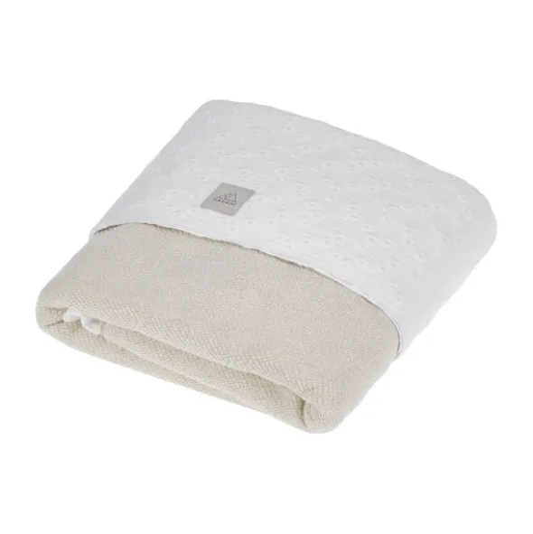 Nanami Embroidery Swaddle - 100 x 135 cm - Off White