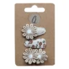 Ootje kadootje Spring Haarclip - Margrieten / Zand / Print - 3 Stuks