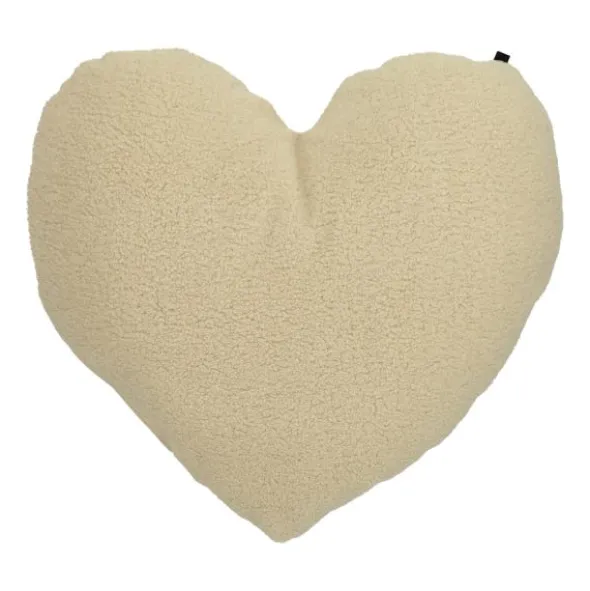 Overseas Heart Shape Teddy Kussen - Off White