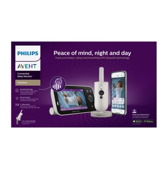 Philips Avent Babyfoon met Camera - Premium Connected SCD971/26