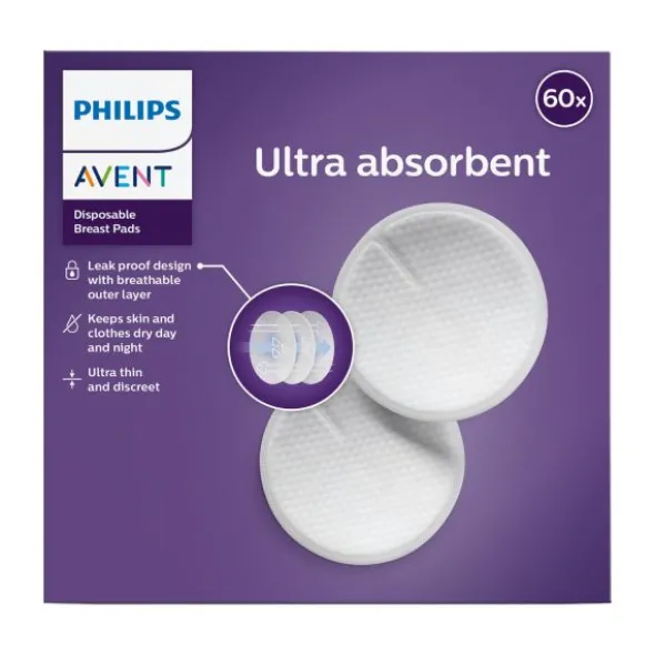Philips Avent Wegwerp Zoogkompressen - 60 Stuks