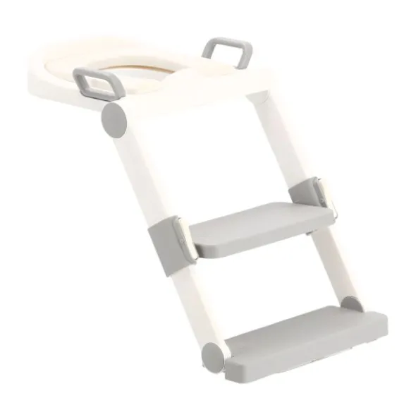 Puck Toilet Trainer Opvouwbaar - Wit/Grijs