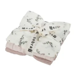 Sebra Hydrofiele Doeken Set - Powder Blossom Rose - 3 Stuks