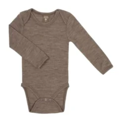 Smallstuff Drop Needle Romper - Wol - Mt. 74 - Nature