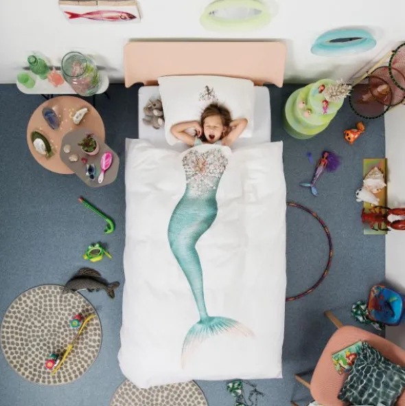 Snurk Mermaid Dekbedovertrek 140 x 200/220 cm