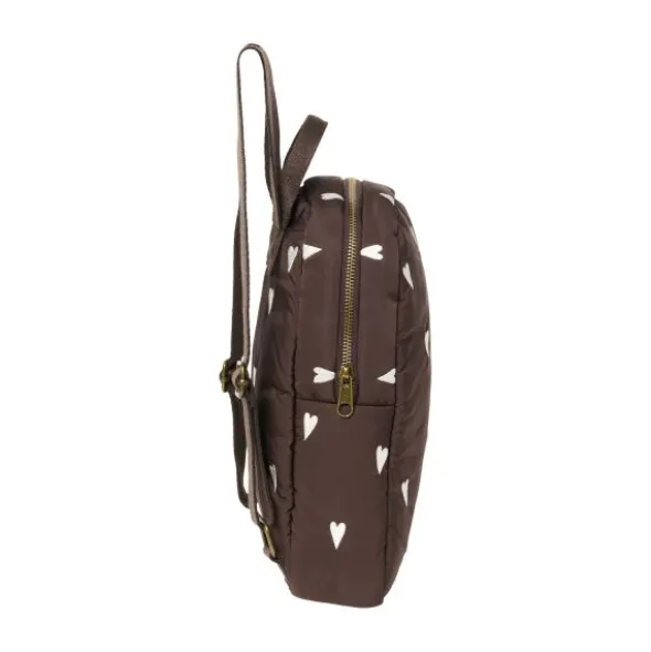 Studio Noos Mini Rugzak - Puffy - Brown Hearts