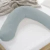 Theraline Gebreid Katoen Voedingskussen Nevel Blauw