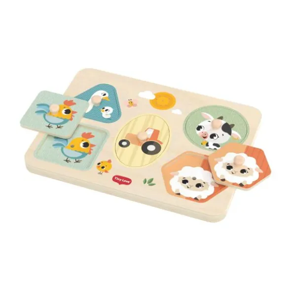 Tiny Love Farmers Funday Muziek Puzzel - Hout