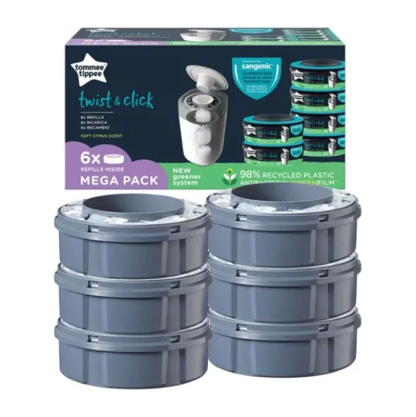 Tommee Tippee 6-Pack Navulling - Twist & Click