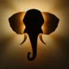 Van Tjalle en Jasper Olifant Muurlamp - Naturel / Grey