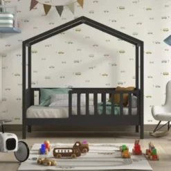 Vipack Dallas Juniorbed – 70 x 140 cm – Antraciet