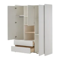 Vipack Kiddy Kledingkast Wit 3-Deurs