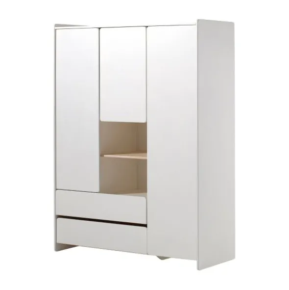 Vipack Kiddy Kledingkast Wit 3-Deurs