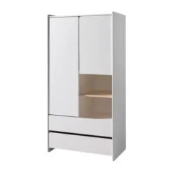 Vipack Kiddy Kledingkast Wit 2-Deurs
