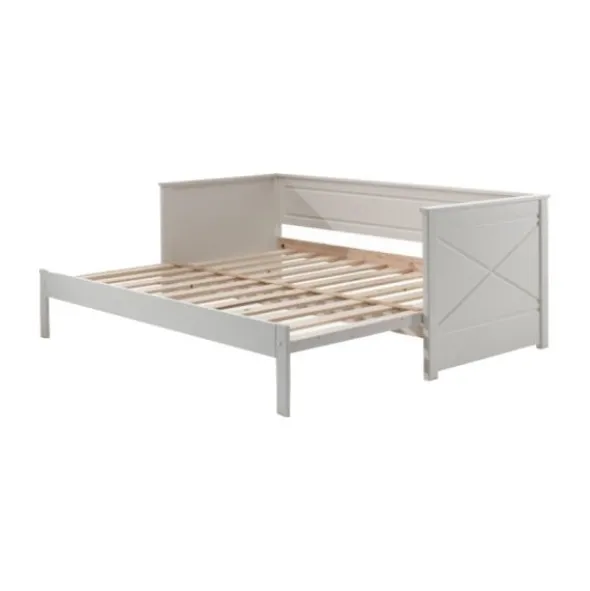 Vipack Scott Uitschuif-Kajuitbed - 90 x 200 cm - Wit