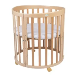 Waldin Oval Combibed 7‑in‑1 - Natural inclusief matras
