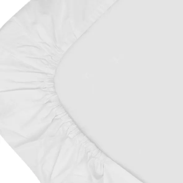 Witlof For Kids Ruffle Tuck-Inn Ledikantlaken - 60 x 120 cm - Wit