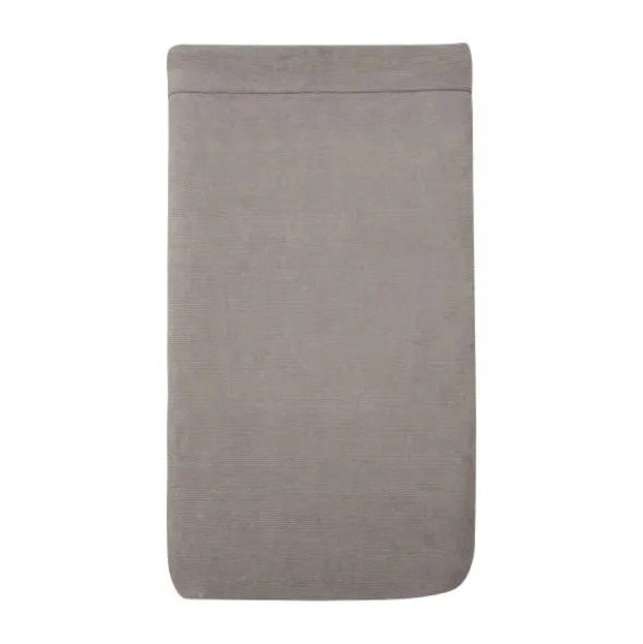 Witlof for kids Velvet Rib Tuck-Inn wiegdeken - 40 x 80 cm - Warm Grey