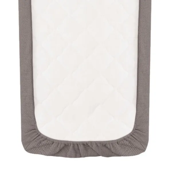 Witlof for kids Waves Tuck-Inn ledikantdeken - 60 x 120 cm - Warm Grey.