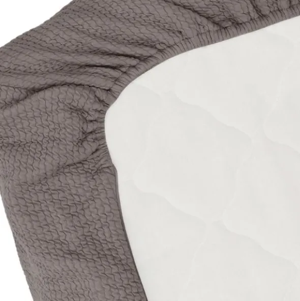 Witlof for kids Waves Tuck-Inn ledikantdeken - 60 x 120 cm - Warm Grey.
