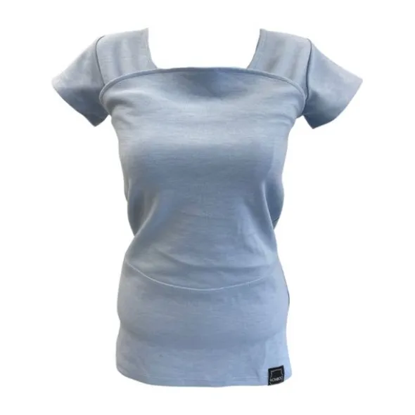 Womboo Buidelshirt - Vrouw - Maat XL - Lichtblauw