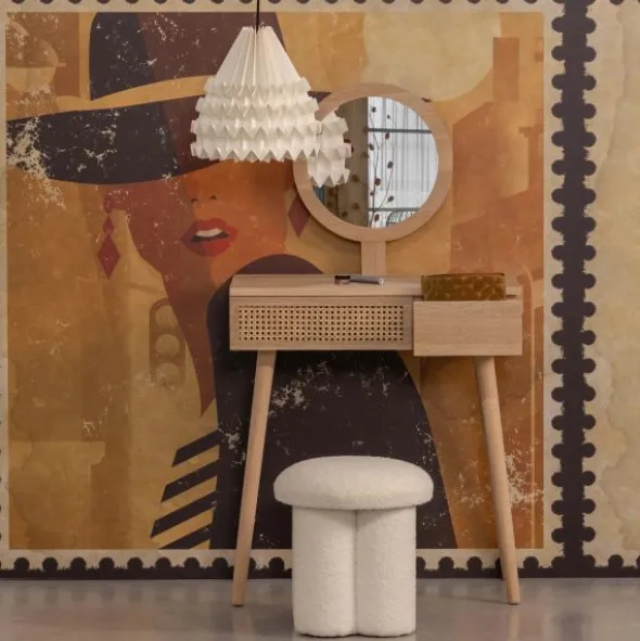 Woood Hal/Kaptafel - Soof - Hout Naturel