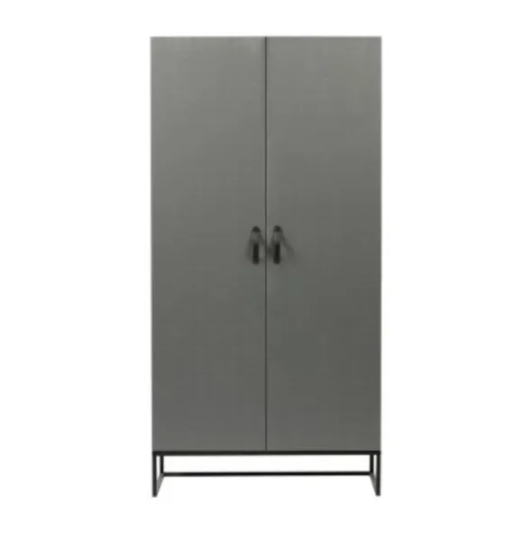 Woood Morris Kast 2-Deurs Grenen Leem