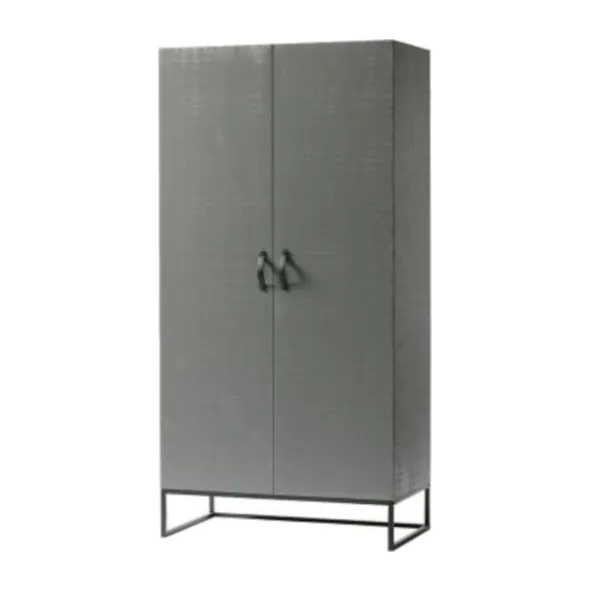 Woood Morris Kast 2-Deurs Grenen Leem